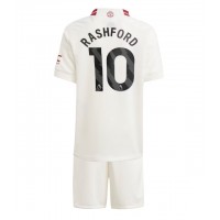 Manchester United Marcus Rashford #10 Tredje Tröja Barn 2023-24 Kortärmad (+ Korta byxor)